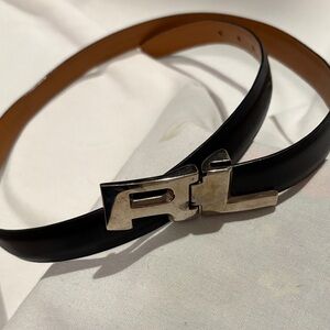Ralph Lauren black leather belt